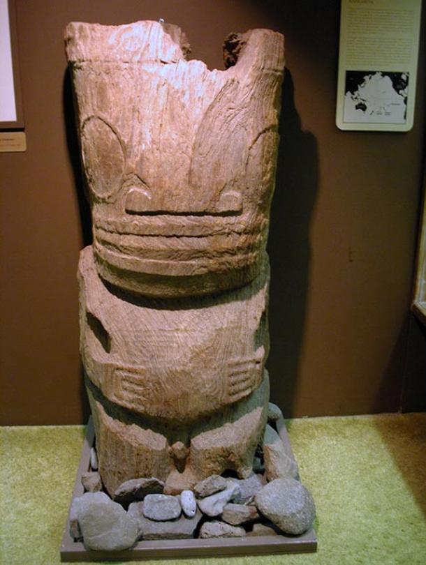 Wooden carving from Mangareva