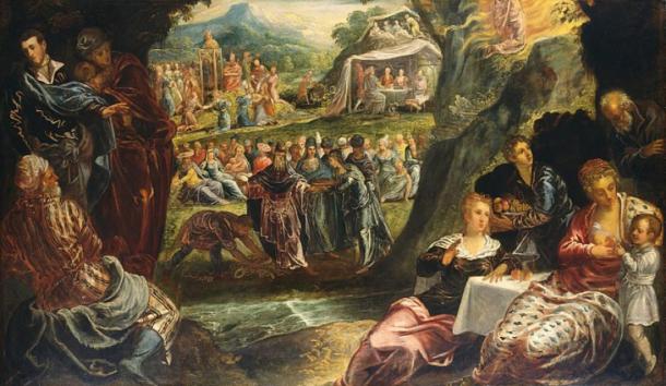 ‘Worship of the golden calf’ (circa 1560) by Jacopo Tintoretto. (Public Domain)