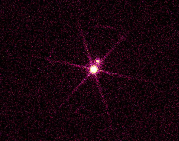 An X-ray image of the Sirius star system.