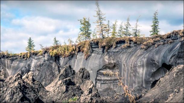 Yana site destroyed by mammoth tusk hunters and climate change. Picture: Andrey Shubenki