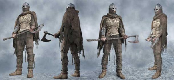 Year 805 AD, Yorkshire, England: Imagine, you wake up in the morning and you see this Norseman waiting outside your door. (Illustration by: Stian Dahlslett)