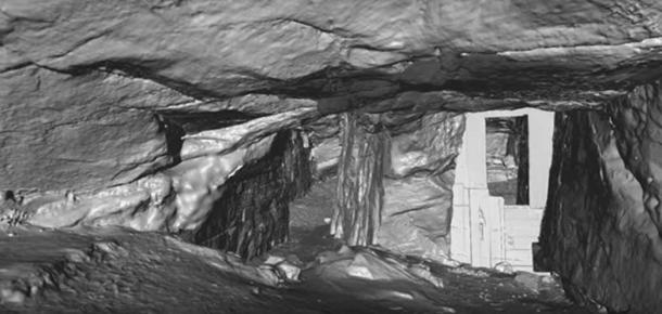 Youtube Screenshot of the 3D animation of Sculptor’s Cave