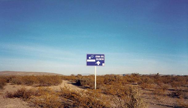 Zona del Silencio (Zone of Silence) landscape in Mexico.