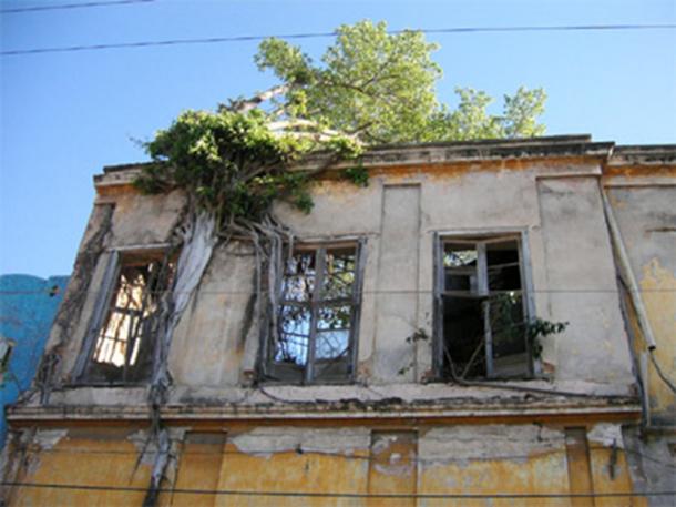 Un bâtiment abandonné à Mazatlan, au Mexique.