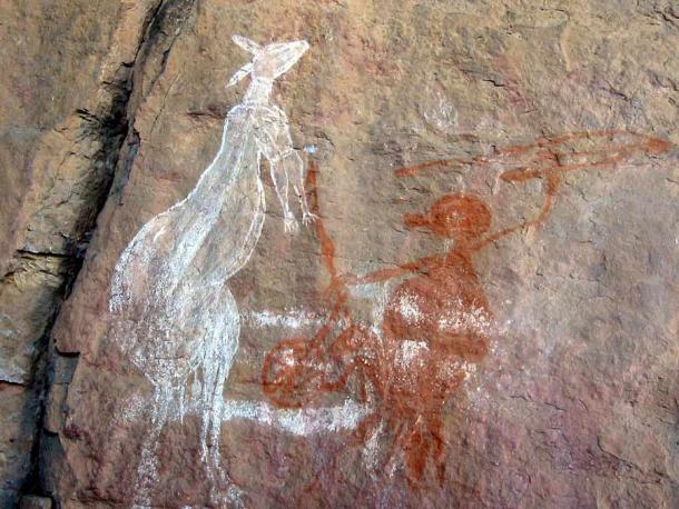 Un magnífico ejemplo de arte rupestre aborigen del Refugio rocoso de Anbangbang en el Parque Nacional Kakadu, Australia. (Thomas Schoch / CC BY-SA 2.5)