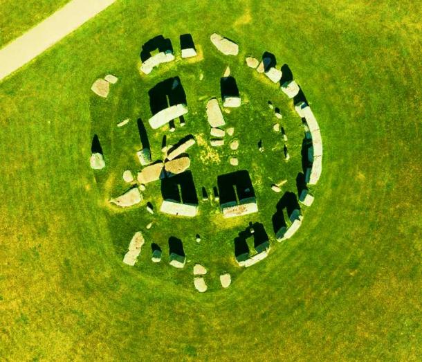 An aerial view of Stonehenge on a sunny day in summer suggests it’s a calendar but is it a Stonehenge solar calendar? (anitalvdb / Adobe Stock)