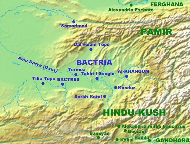The region of ancient Bactria was centered in what is Afghanistan, Tajikistan and Uzbekistan today. (World Imaging / Public domain)