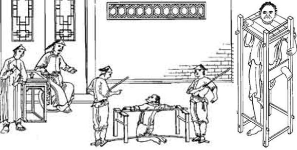 A couple forms of the harsh punishment used in Legalism in ancient China.