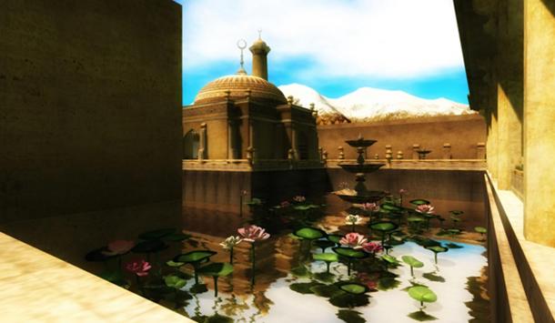 An artist’s depiction of ancient Karakorum.