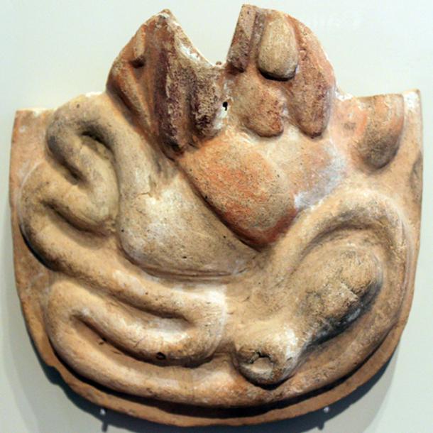 An ancient anatomical votive from the 4th century BC in central Italy depicting the intestines. It may have been used to invoke the gods to heal or cure a gastrointestinal disease of the supplicant.