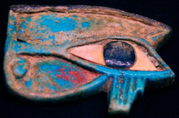 An ancient carving of the Eye of Horus
