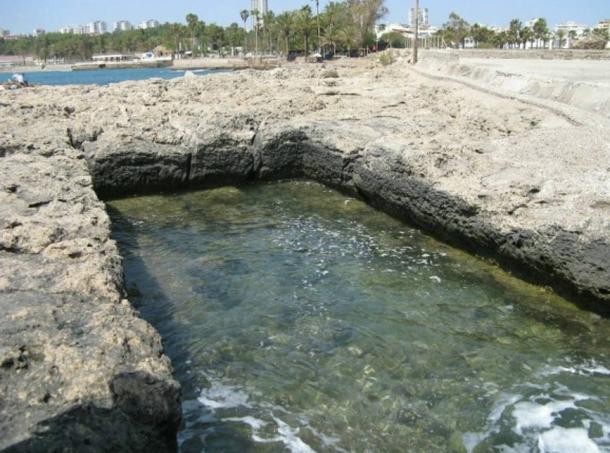 An ancient stone structure in Antalya, Turkey.