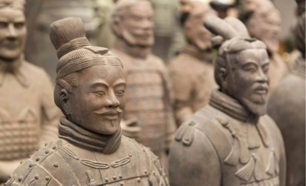 An ancient terracotta warrior