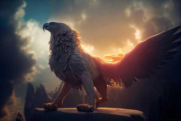 Griffins are ancient mythical creatures with the head and wings of an eagle and the body of a lion. (Declan Hillman / Adobe Stock)