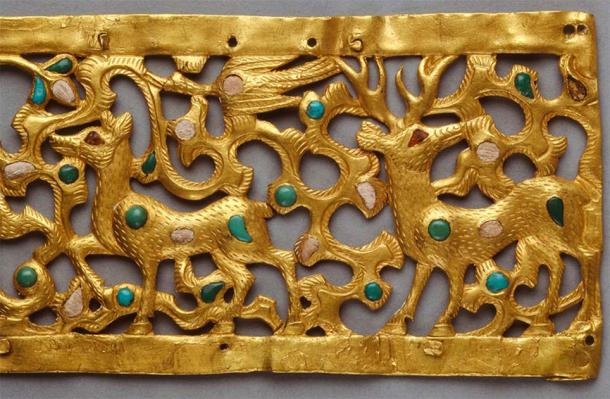 Detail of ancient Scythian gold artifact. (victor21041958 / Adobe Stock)