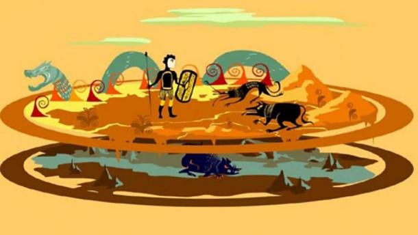 An artist’s interpretation of the story the Braganza Brooch may have been depicting.