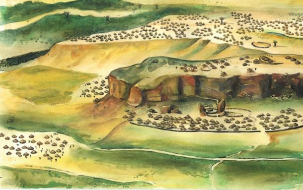 An artistic impression of Mapungubwe. 