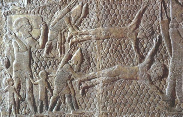 For more severe crimes, the Assyrians were also known to use capital punishment, e.g. flaying. This was more common for the punishment of criminals such as rebel leaders.