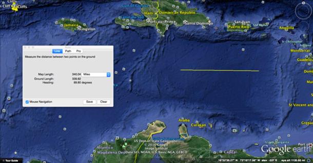 Map of the Caribbean Sea and Basin 