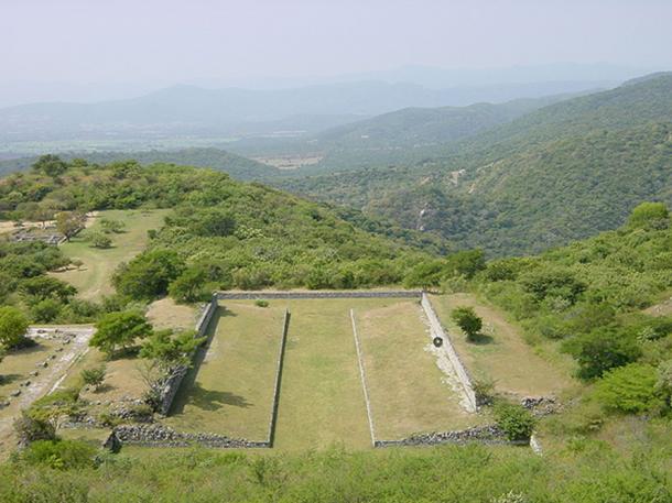 The primary ballcourt at Xochicalco. 