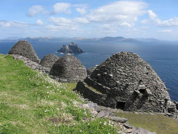 Ancient beehive hut structures at Skellig Michael in County Kerry, Ireland, used as settings in two Star Wars movies, now attract way too many tourists. (Towel401 / CC BY-SA 4.0)