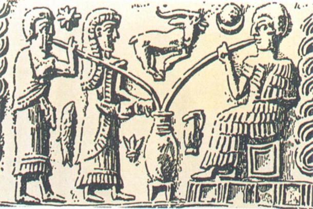 La representación más antigua de beber cerveza muestra a personas bebiendo de un recipiente comunal a través de pajitas de caña. (Brauerstern)