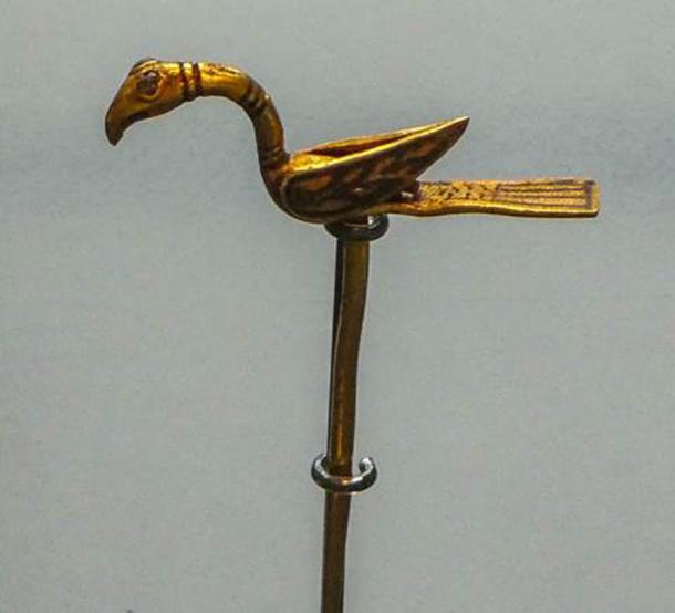 Hermoso broche de pájaro dorado del tesoro de Galloway (-JvL- / CC BY 2.0)