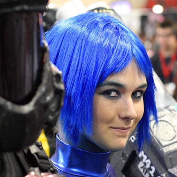 Today, blue hair is archetypal for "the future” but in the past we couldn’t even see it. (CC BY 2.0)
