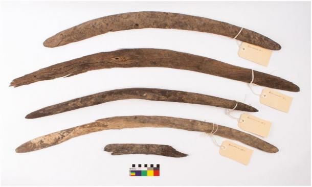 Rare boomerang collection from Cooper Creek (Kinipapa) near Innamincka in Australia. (Yandruwandha Yawarrawarrka Traditional Land Owners Aboriginal Corporation)