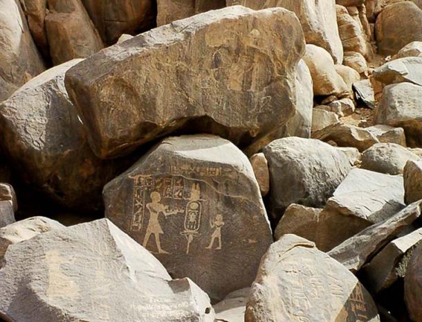 A boulder on Sehel Island, near Aswan, is inscribed with the prenomen of Amenhotep II - “Aakheperure