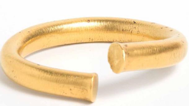 The gold bracelet was another valuable and prized exhibit at the museum. (Cambridgeshire County Council)