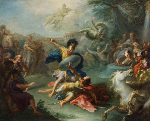 The Fight between Aeneas and King Turnus