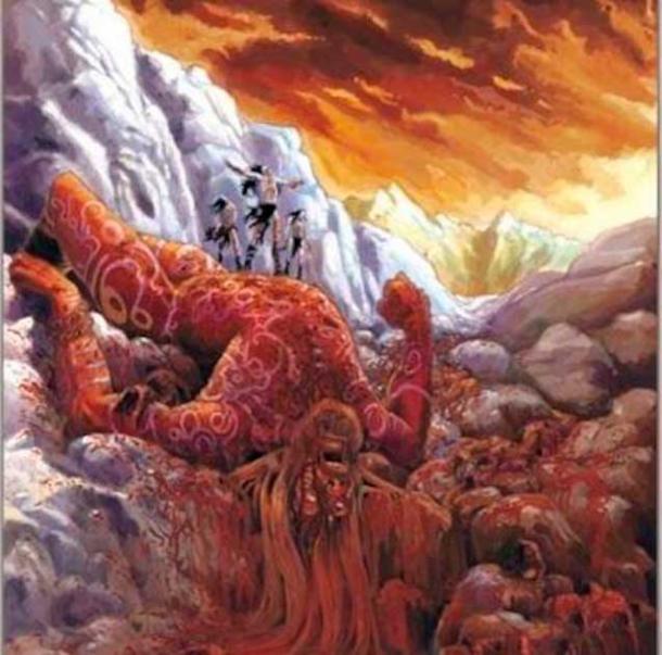 After Odin and his brothers kill Ymir in Norse mythology, rivers of blood enable human life to arise (PlasmaCommentates / CC BY SA)