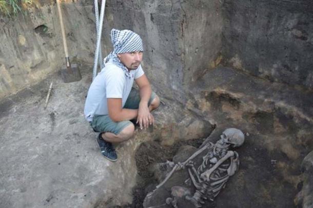 A burial found in the Arkaim Valley in August 2017. (Аркаим)