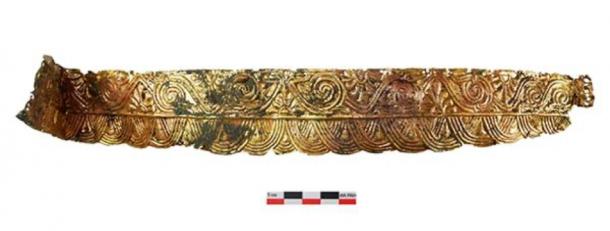The burial of the Amazon with a headdress made of precious metal dating back to the second half of the 4th century BC was found by the staff of the Don Expedition of IA RAS during the examination of the Devitsa V Cemetery of Voronezh Oblast. (Image: archaeolog.ru)