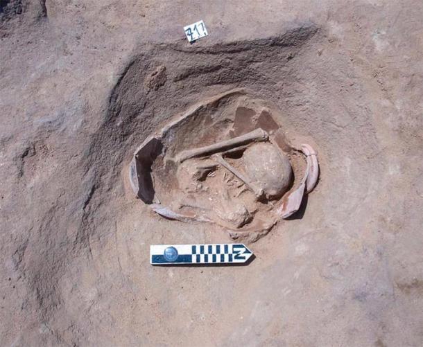 Burials dating to Naqada III period were buried in squatting position. (Ministry of Antiquities)