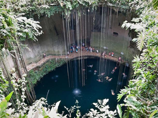 A cenote in Quintana Roo, Tulum, Mexico.