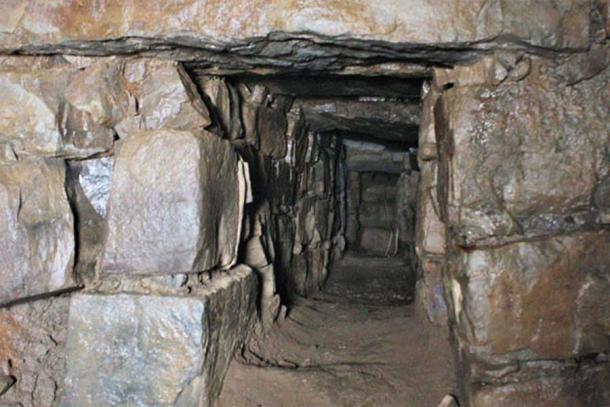 The ceremonial gallery discovered at Chavín de Huántar in Peru. (Antamina)