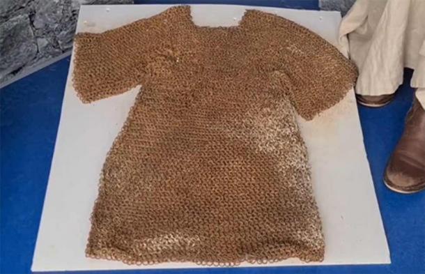 The chainmail vest or hauberk at the Granard Knights & Conquests Heritage Center, Longford. (Longford Leader)