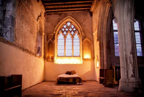 One of the champing churches made available by the CCT.