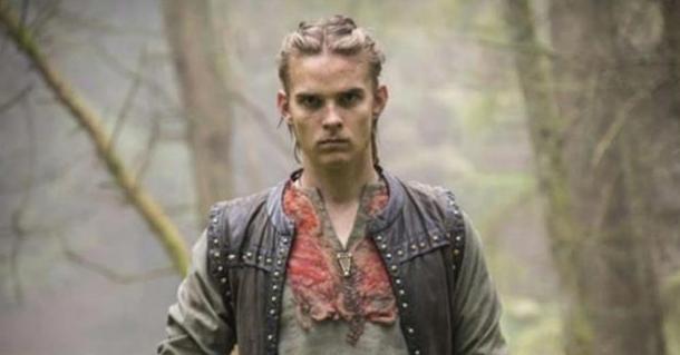 The character Hvitserk, probably a nickname for Halfdan Ragnarsson, in the series Vikings