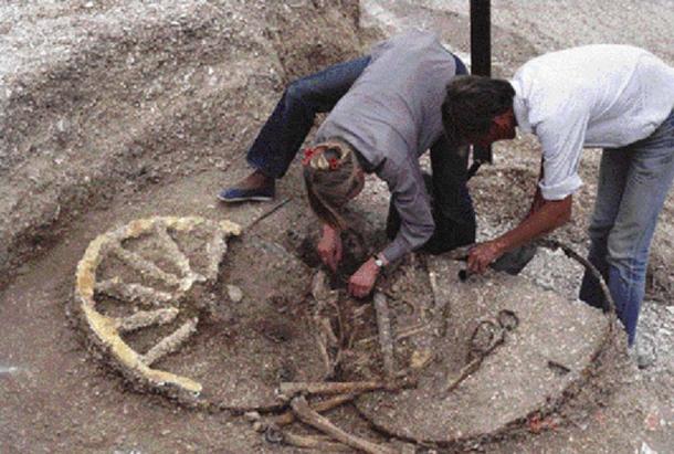 Example of an Iron Age ‘chariot’ burial by the British Museum at Wetwang. 