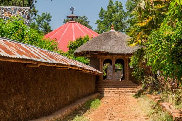 Ethiopian church forest Ura Kidane Meret (Mihret) monastery at Zege peninsula in Tana Lake. (Matyas Rehak/Adobe Stock)