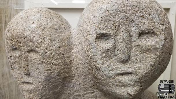A closeup of the mysterious moon-eyed people that may have been connected with an early medieval Welsh explorer. (Strange Carolinas)