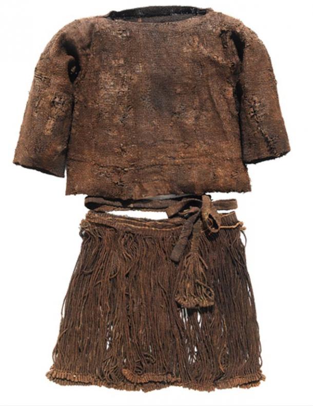 The clothing worn by the Bronze-Age teenager, Egtved Girl. 