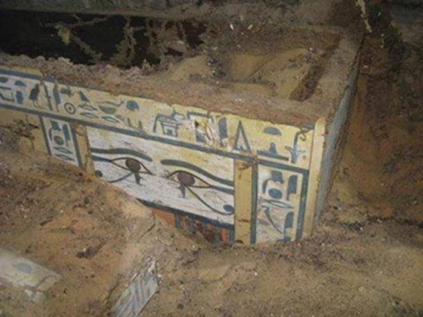 The newly-discovered coffin of the Egyptian noblewoman called Sattjeni.