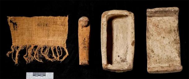 A tiny clay coffin was also found near an adobe chapel in the burial ground. (CSIC)