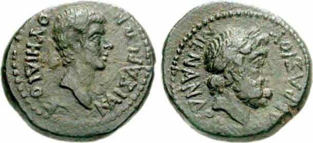 Moneda romana que representa al cruel Publius Vedius Pollio. (Piezas GNC / CC BY-SA 3.0)