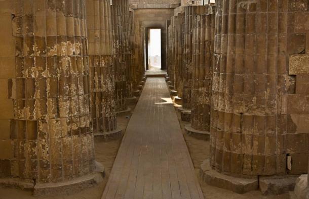 The colonnade at Saqqara