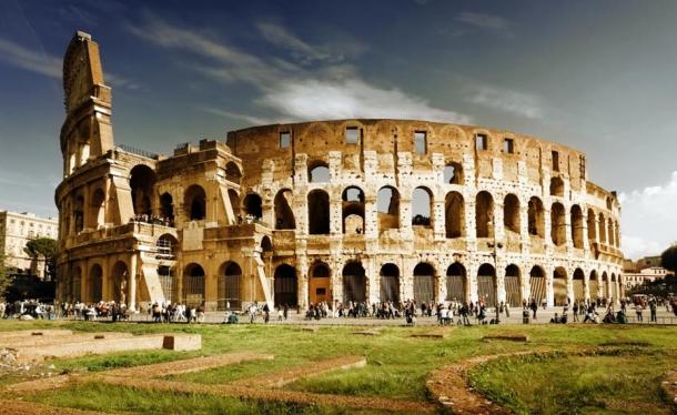 The Colosseum in Rome. 